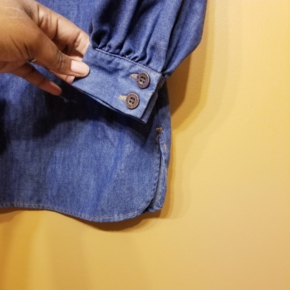 Levi's | Vintage Orange Tab Unisex Button Down Denim Shirt (Medium) - Picture 5 of 8